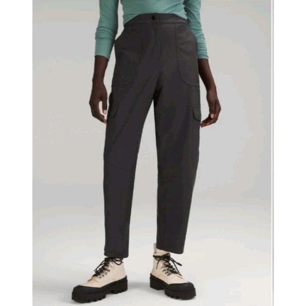 Lululemon Light Utilitech Cargo Pocket High Rise Pant Size 27 Graphite Gray
